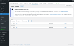 Page screenshot: Visual Portfolio &rarr; Saved Layouts