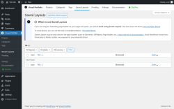 Page screenshot: Visual Portfolio &rarr; Saved Layouts