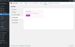 Page screenshot: Visual Portfolio &rarr; Settings &rarr; Watermarks