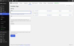 Page screenshot: Visual Portfolio &rarr; Tags
