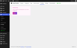 Page screenshot: Visual Portfolio &rarr; Proofing