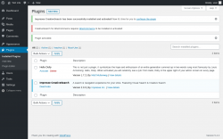 Page screenshot: Plugins ‹ Test site — WordPress