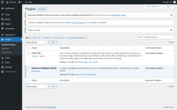 Page screenshot: Plugins ‹ Test site — WordPress