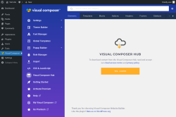 Page screenshot: Visual Composer → Visual Composer Hub