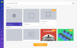 Page screenshot: Pages → Add New with Visual Composer