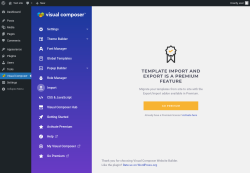Page screenshot: Visual Composer → Import