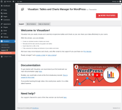 Page screenshot: Visualizer → Support