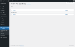 Page screenshot: Custom Post Type Setting