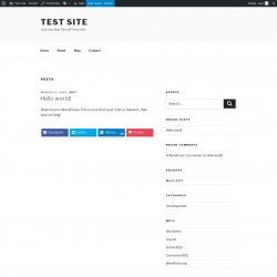 Page screenshot: Test site | Just another WordPress site