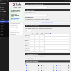 Page screenshot: Settings &rarr; VK Blocks