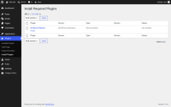 Page screenshot: Plugins  &rarr; Install Plugins