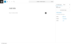 Page screenshot: VK Filter Search → Add New Post