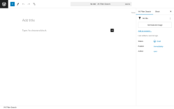 Page screenshot: VK Filter Search → Add New Post
