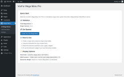 Page screenshot: Mega Menu