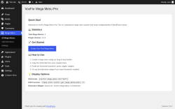 Page screenshot: Mega Menu