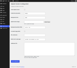 Page screenshot: Splash Screen