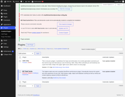 Page screenshot: Plugins &lsaquo; Test site &mdash; WordPress