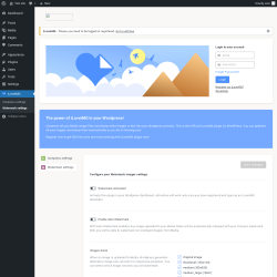 Page screenshot: iLoveIMG → Watermark settings