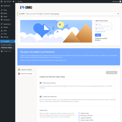 Page screenshot: iLoveIMG → Watermark settings