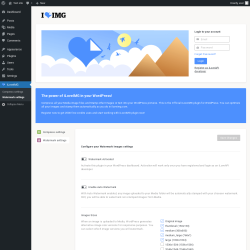 Page screenshot: iLoveIMG → Watermark settings