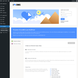 Page screenshot: iLoveIMG → Watermark settings