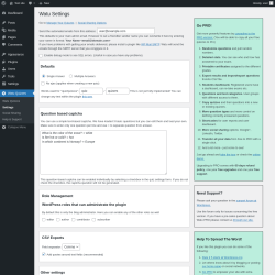 Page screenshot: Watu Quizzes → Settings