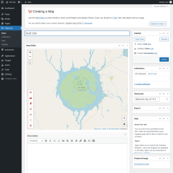 Page screenshot: Waymark → New Map