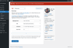 Page screenshot: Waymark → Settings