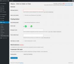 Page screenshot: Settings &rarr; Click to Order or Chat