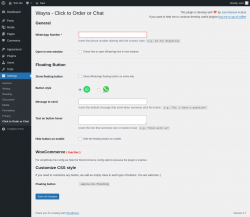 Page screenshot: Settings &rarr; Click to Order or Chat