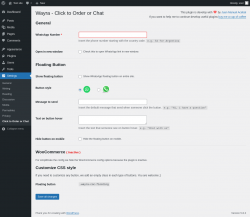 Page screenshot: Settings &rarr; Click to Order or Chat