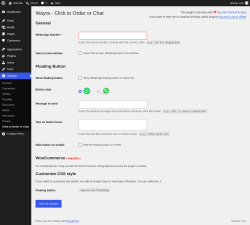 Page screenshot: Settings &rarr; Click to Order or Chat