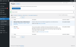 Page screenshot: Plugins &lsaquo; Test site &mdash; WordPress