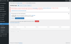 Page screenshot: Blacklist Manager → Activity logs