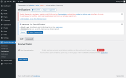 Page screenshot: Blacklist Manager → Verifications