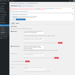 Page screenshot: Blacklist Manager → Notifications → Notices