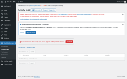 Page screenshot: Blacklist Manager → Activity logs