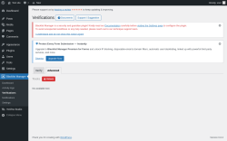 Page screenshot: Blacklist Manager → Verifications → Advanced