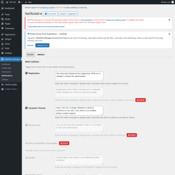 Page screenshot: Blacklist Manager → Notifications → Notices
