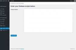 Page screenshot: Analytics Settings