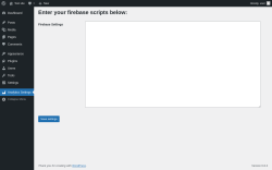 Page screenshot: Analytics Settings