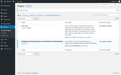 Page screenshot: Plugins ‹ Test site — WordPress