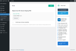 Page screenshot: WC Ukr Shipping → Tools