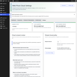Page screenshot: Web Plura &rarr; Settings