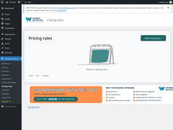 Page screenshot: Webba Booking → Pricing rules