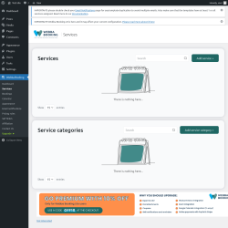 Page screenshot: Webba Booking → Services