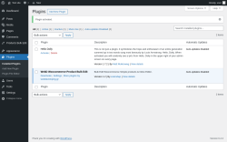Page screenshot: Plugins &lsaquo; Test site &mdash; WordPress