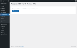 Page screenshot: PDF Search &rarr; Manage PDFs