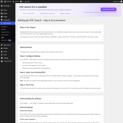 Page screenshot: PDF Search &rarr; Help
