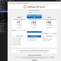 Page screenshot: PDF Search &rarr; Upgrade&nbsp;&nbsp;➤